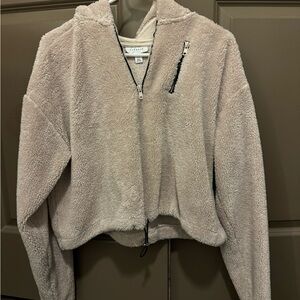 TOPSHOP hooded 1/4 zip